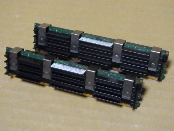 ☆PC2-6400F FB-DIMM 1Gx2枚 MA970J/A 1Rx8☆(DDR382)拍卖