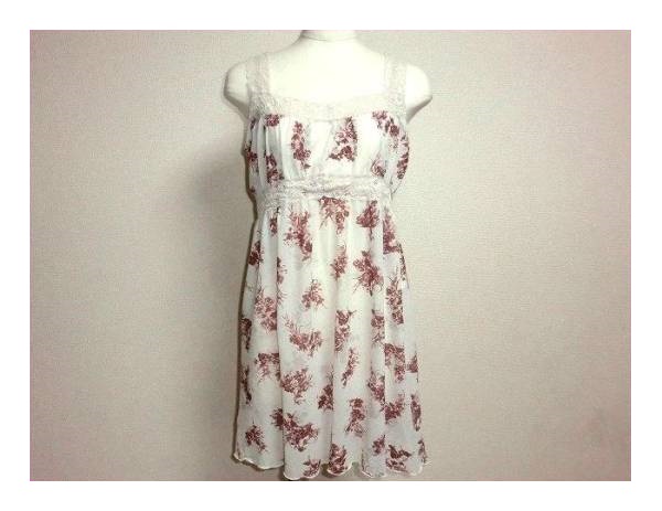 $ 超美品 $ ◆ iiMK / MICHEL KLEIN ◆ ミッシェルクラン ◆ 花柄 総柄 & レース ワンピース ◆ M ◆ 白 ホワイト×ピンク系 ◆ 送料無料拍卖