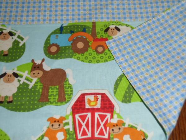 NO.256 裏付ランチョンマット ハンドメイド 35x45 農場 男子拍卖