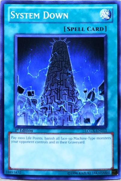 【状態良好〜傷有】システム・ダウン(ノーマル) 英語版 LCGX-EN213 1st 遊戯王 即決☆拍卖
