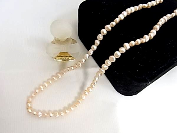 ピンクカラーの淡水パール 淡水真珠ネックレス◎40センチ上品☆拍卖