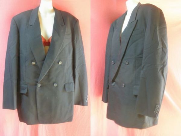 USED Mr.JUNKO SQUARE ジャケット サイズL 紺色拍卖