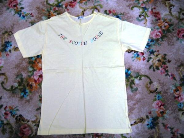 USED!スコッチハウスの黄色いTシャツ・サイズ160A、小さめ拍卖