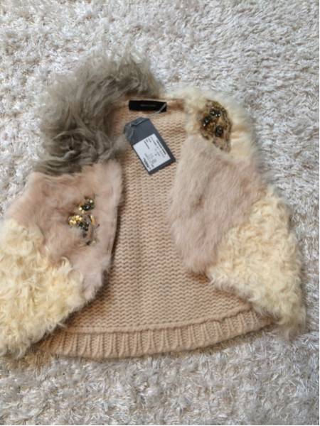 TORRAZZO ZONNA/ファー付きニットベスト拍卖