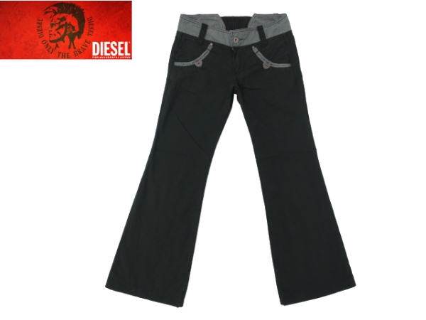 J4827★美品★DIESEL★正規品ウエストゴム コットンパンツ 25拍卖