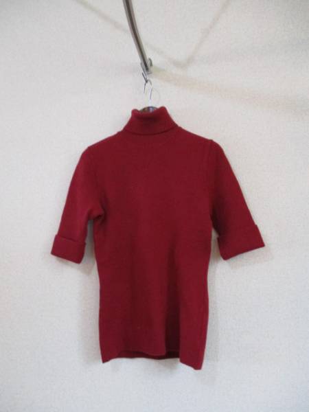 SPICK&SPANピンクタートル5分袖リブニット(USED)91315)拍卖