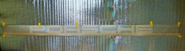 ナローポルシェ純正911サイドレタリング「PORSCHE」斜線スリット 生産中止品拍卖