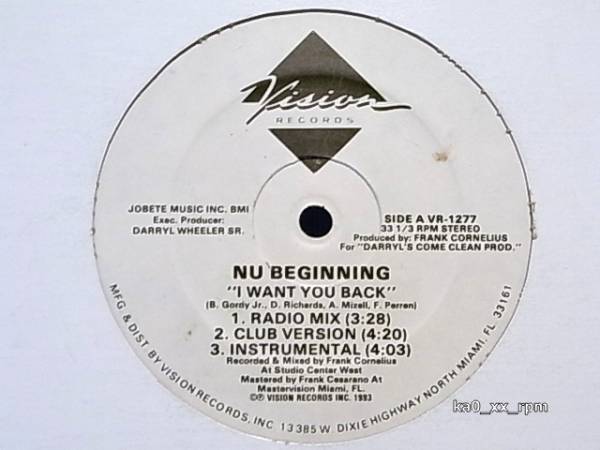 ★☆Nu Beginning「I Want You Back」♪Jackson 5カバー☆★5点以上で送料無料!!!拍卖