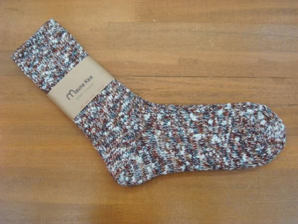 新品Mauna Kea(マウナケア)ソックス 多色スラブネップ LADIES Brown拍卖