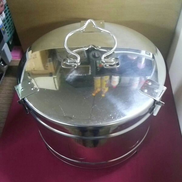 医療器具 ステンレス製 丸型ガーゼ缶殺菌 滅菌サイズ270mmx200mm拍卖