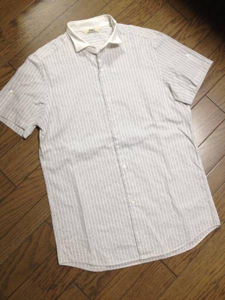 美品EDIFICE ストライプシャツ エディフィス拍卖