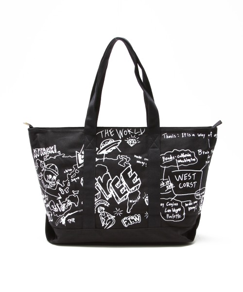 新品未使用【VANQUISH VCTO GRAFFITI キャンバストートバッグVTB120】ブラック拍卖