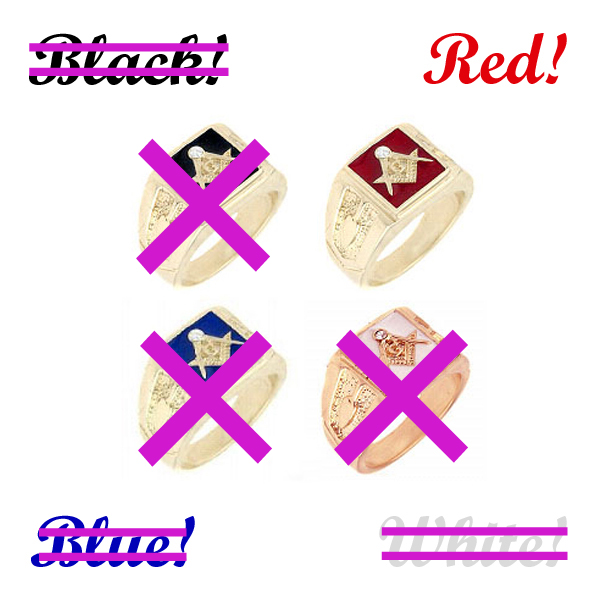 ★送込SALE★フリーメイソンSリング レッドCZダイヤ#16.5新品 !!拍卖