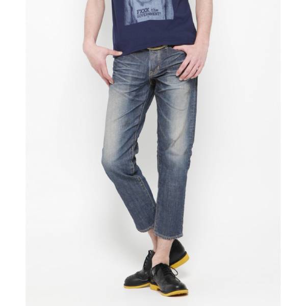 新品未使用VJP5039 w34日本製Made in Japan 【VANQUISH ヴィンテージクロップドレギュラーフィットストレートデニム】ジーンズメンズ紳士拍卖