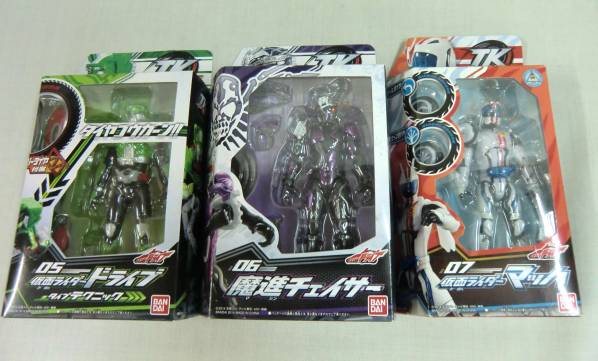 ☆TKタイヤ交換シリーズ 05仮面ライダードライブ他全3点☆拍卖