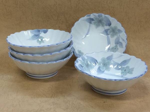 新品5個1組 8組40個可【即決】東峰窯 中付 浅小鉢 高台皿12cm拍卖