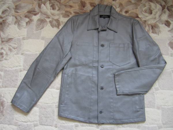 ★MEN'S MELROSE ウレタンコーティング カバーオール 日本製★淡灰size3★拍卖