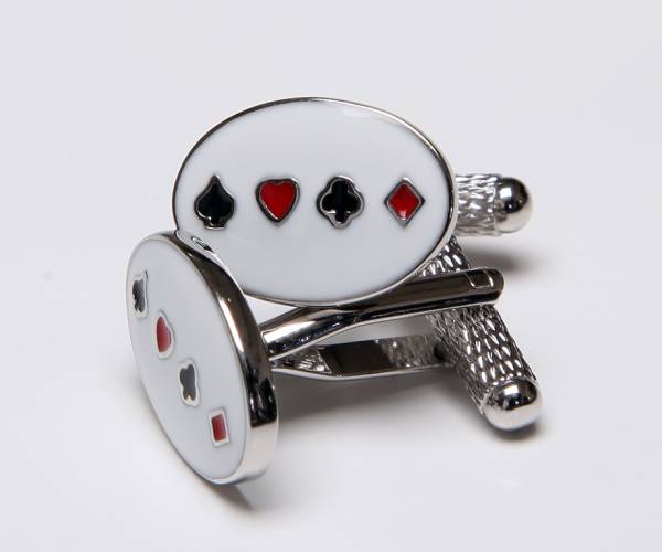 ★カフスボタントランプ ONYX-ART LONDON CK881 FOUR CARD拍卖