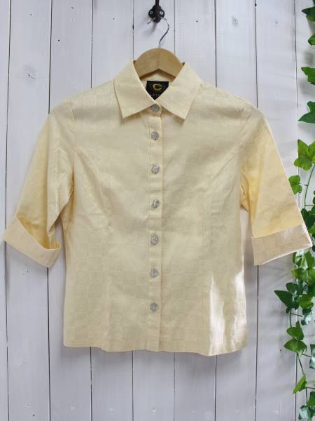 ◆CLATHAS クレイサス◆花柄シャツブラウス 38 日本製拍卖