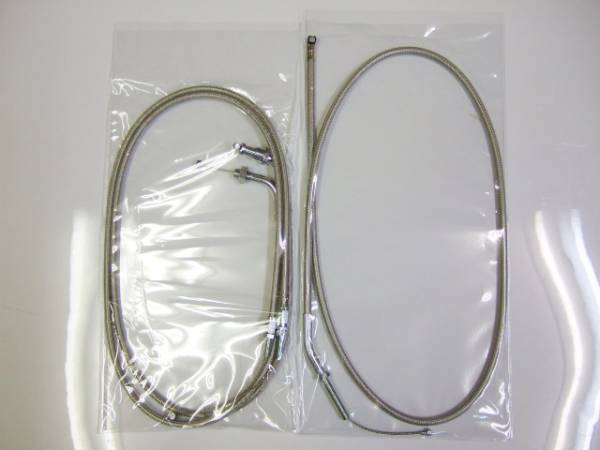 CB400SF VTEC’99~メッシュワイヤーセット 純正長 新品拍卖