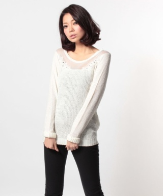 マーキュリーデュオ フラワー刺繍×パールニット拍卖