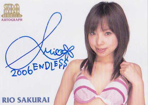 SRQ06メモリアル 桜井梨諸 10枚限定水着直筆サインメッセージ拍卖