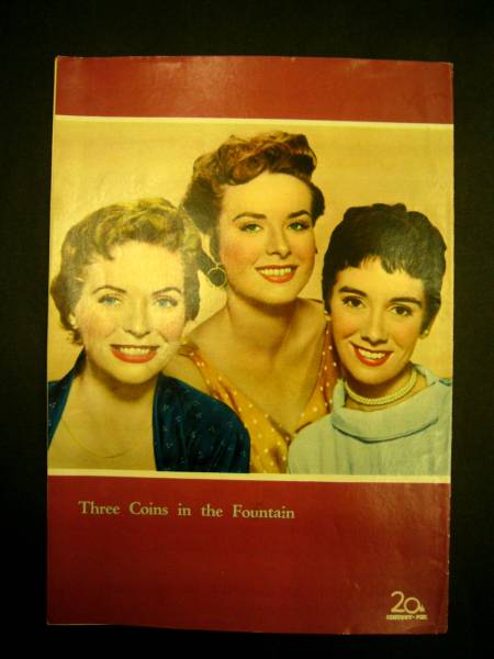 古い★愛の泉*ジーン*ピータース*映画パンフ*昔*昭和レトロ★拍卖