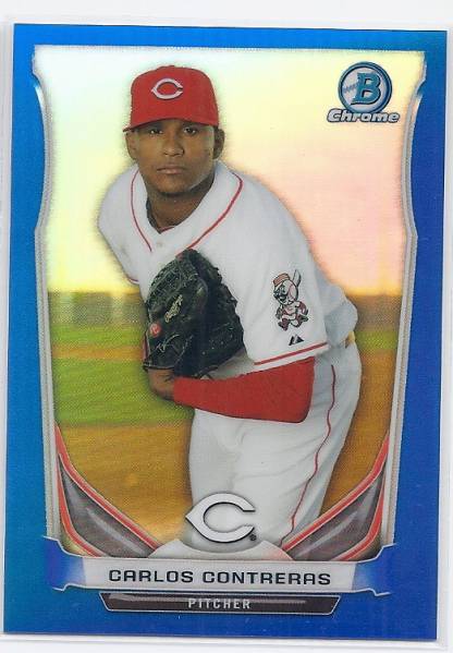 2014 Bowman Chrome Carlos Contreras Blue Refractor /250拍卖