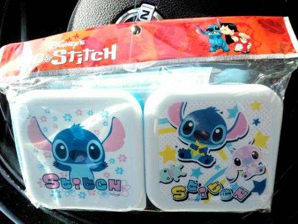 超素敵☆プラスチック製☆スティッチ☆スクエアボックス☆2個セット☆残1拍卖