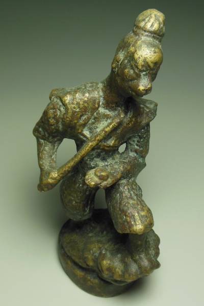 唐物 古金鍍銅像 迦楼羅 仏教美術拍卖