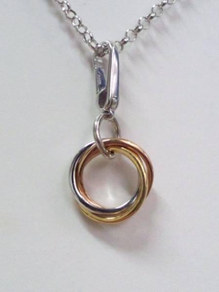 新品 K18トリプルカラーペンダント拍卖