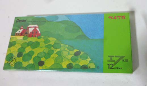 未使用ぺんてる エフ水彩絵の具 12 WF-12 /600 廃盤?拍卖