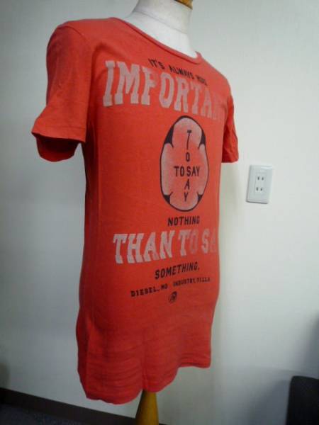 ◆ ディーゼル 半袖Tシャツ 綿 麻 ◆拍卖
