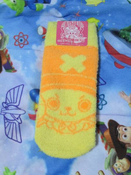 ○新品♪ワンピースチョッパーもこもこソックス黄色23~25○拍卖