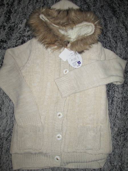 ○新品♪キティフードつきニットコートベージュL○拍卖