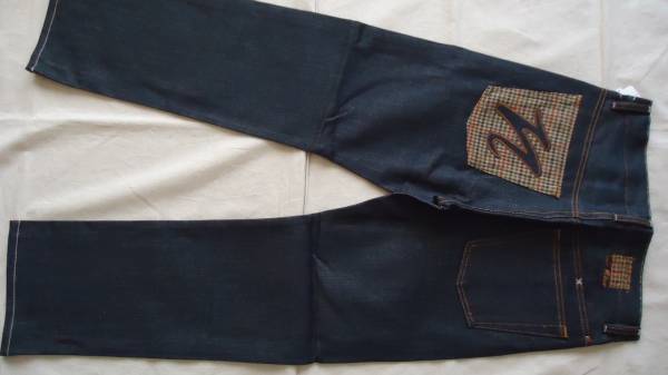 NIKAO 旧モデル ノンウォッシュデニム インディゴ 34inch 60%off 半額以下 ニカオ ジーンズ スケートボード拍卖