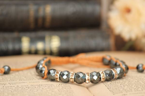 ◆ヘマタイト&ロンデルシャンバラブレスレットE拍卖