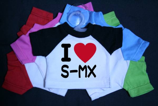 I LOVE ミニTシャツ S-MX 各色有り ステッカー拍卖