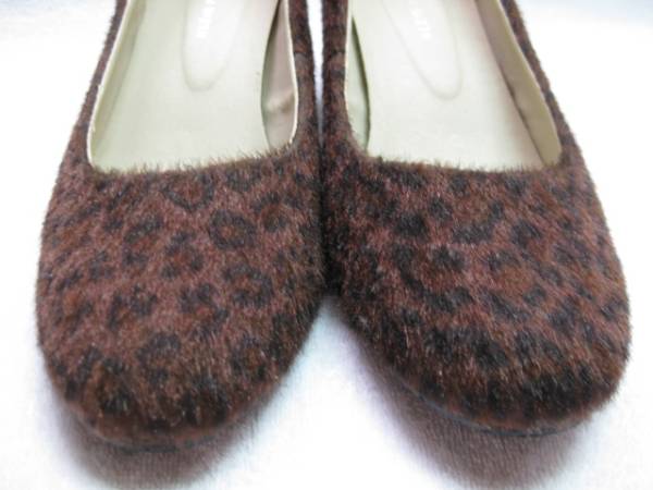 ★美品/USED★KLEIN PLUS/豹柄調/パンプス★L★拍卖