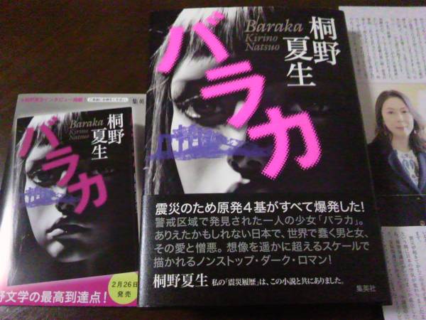 署名サイン/バラカ/桐野夏生/初版/フリペ付 即決拍卖