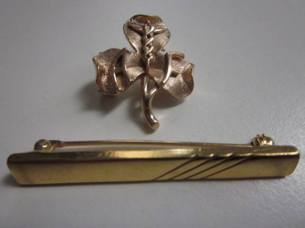 ヴィンテージTRIFARIトリファリクローバーブローチセット拍卖