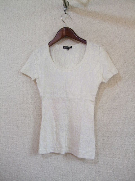 BUONAGIORNATA白プリント半袖カットソー(USED)62815②拍卖