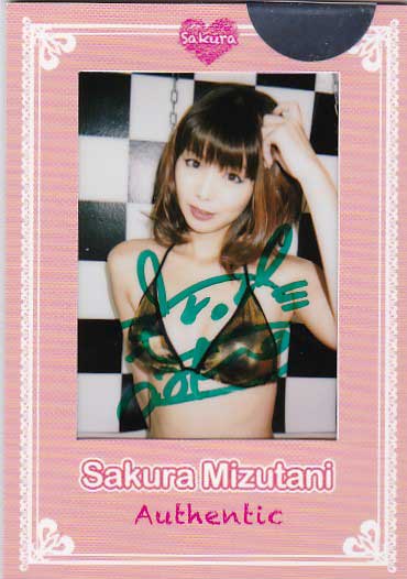 水谷さくらカレンダー12-13直筆サイン水着マスターチェキカードD拍卖