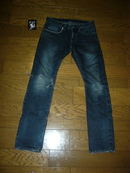 HYSTERIC GRAMOUR 染めダメージ加工 デニム 28 インディゴ / ヒステリックグラマー DENIM パンツ拍卖