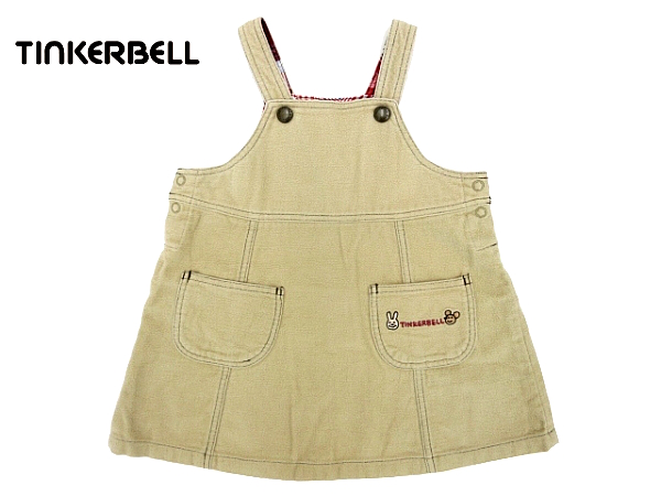KO294★送料無料 美品★TINKERBELL★秋冬ジャンパースカート 90拍卖