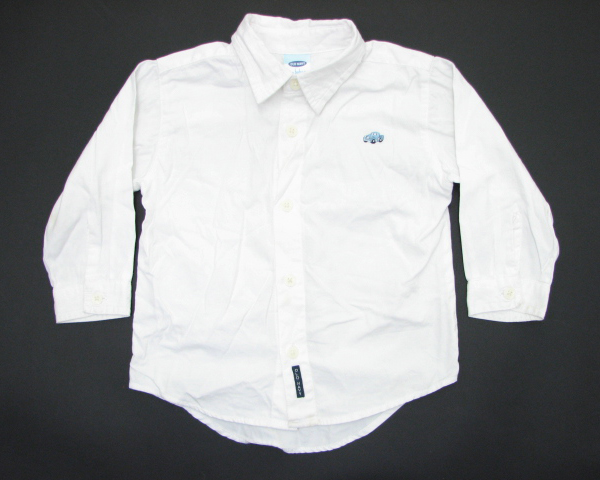 キッズサイズ! 【OLD NAVY】オックスフォードシャツ 18-24MOS★ 古着 白 KT ポロシャツ ジャケット 子供服拍卖