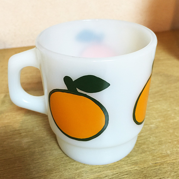 未使用 FireKing スーパーフルーツ オレンジ拍卖