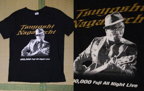 激レア 長渕剛 10万人ライブコンサート FUJI ALL NIGHT 黒 Tシャツ Sサイズ 黒拍卖