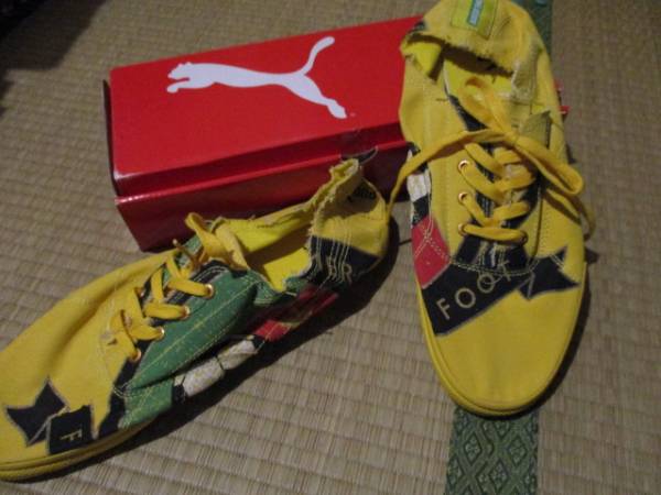 新品 PUMA プーマ カメルーン サッカー柄 スニーカー 27cm拍卖