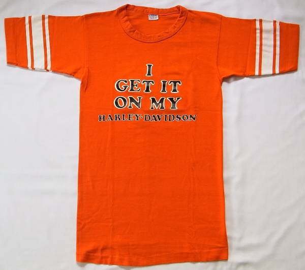 ヴィンテージ チャンピオン製 ハーレーダビットソン フットボールTシャツ M拍卖